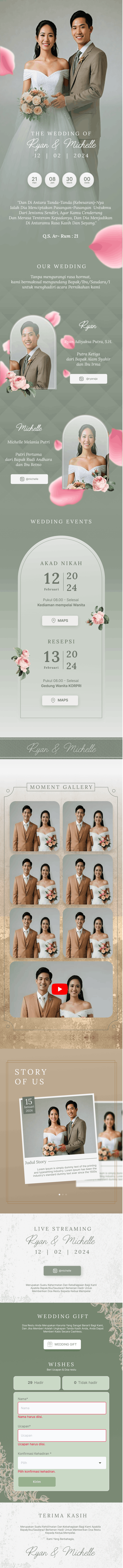 Wedding Invite UI